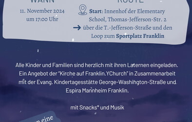 St. Martinsumzug auf Franklin am 11.11.2024