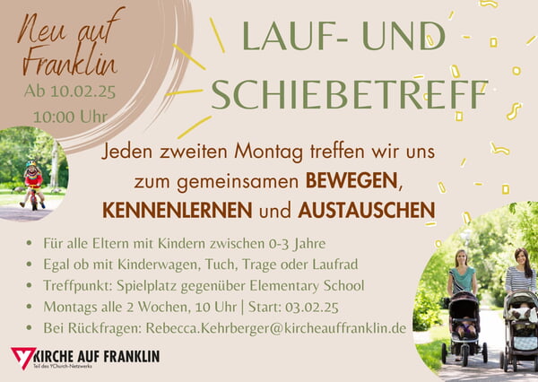 Lauf und Schiebetreff, Flyer